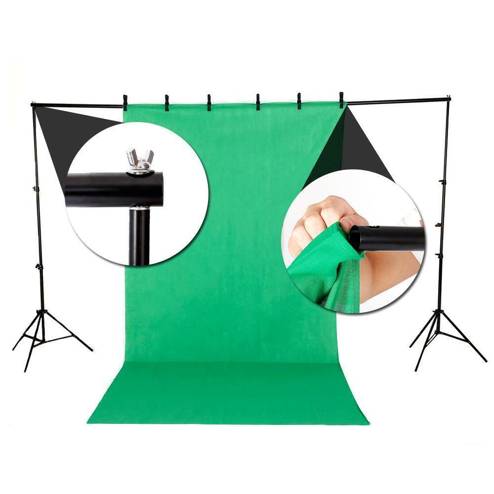 10ft Adjustable Backdrop Support Stand Photography Background Photo Crossbar Kit