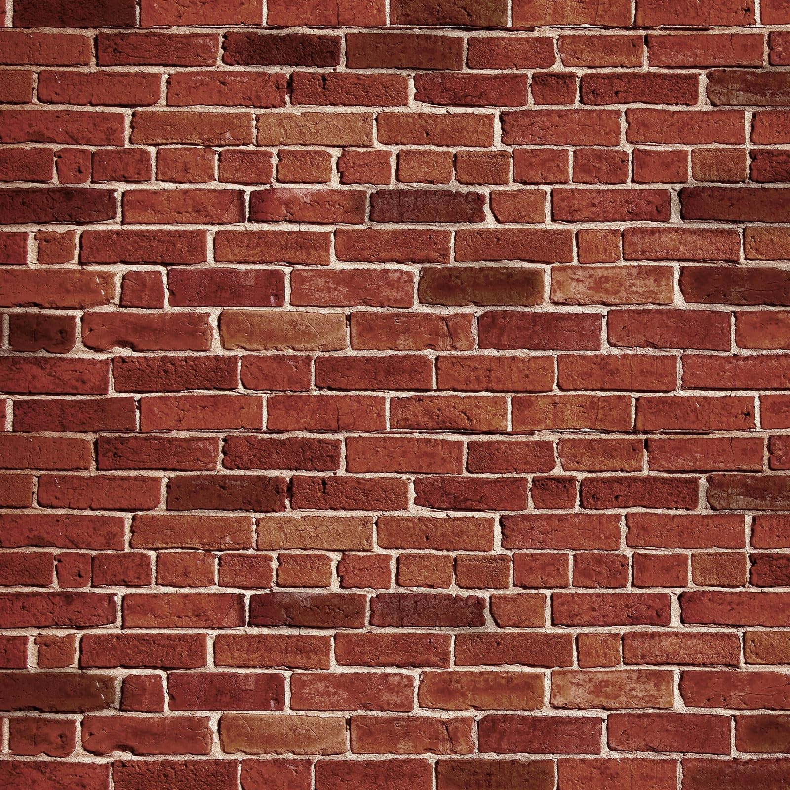 Dark Red 4×30 FT Faux Brick Wall Backdrop Photography Background Party Prop