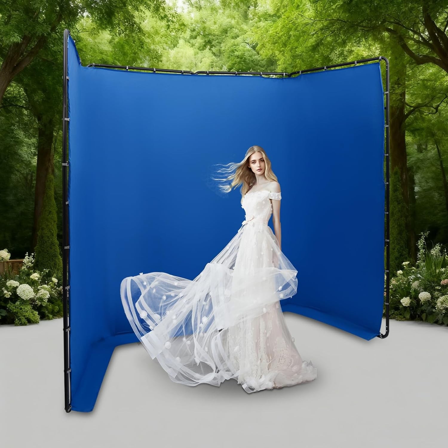 Portable Photography Backdrop Stand Foldable Photo Background w/ Carrying Bag