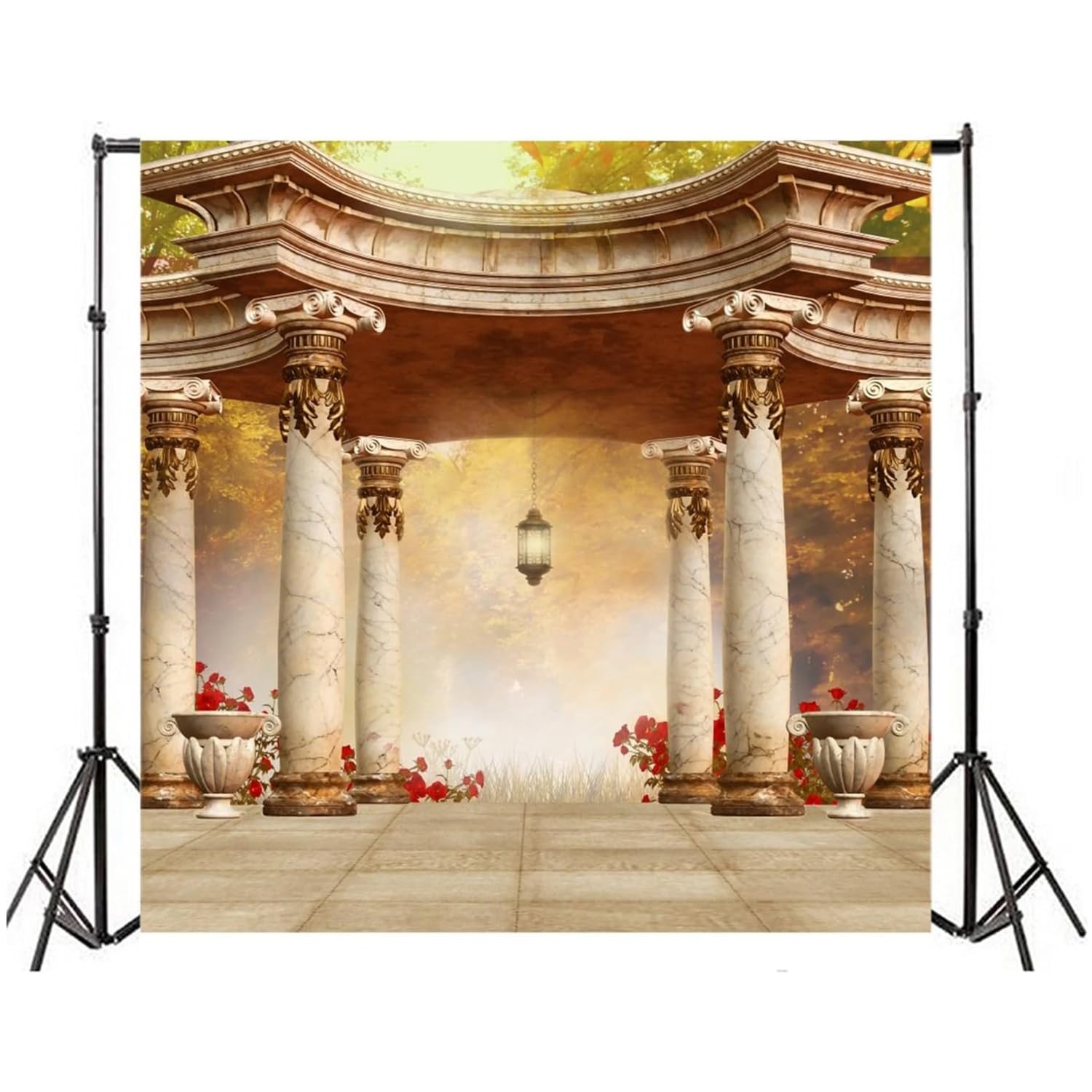 AOFOTO 8x8ft Romantic Wedding Royal Gazebo Background Classic Gloriette Photo…