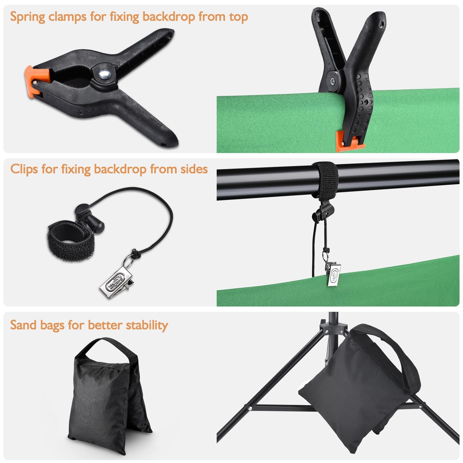 8.5x10Ft Photography Background Backdrop Support Stand Kit Video Shooting Party