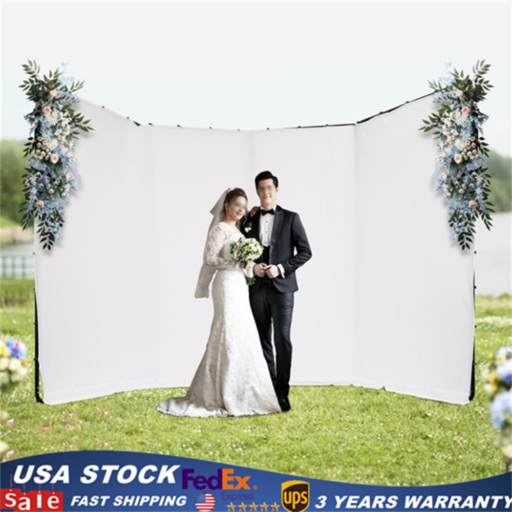 Photography Backdrop Stand+White Cloth Kit For Photo Studio Background Decor