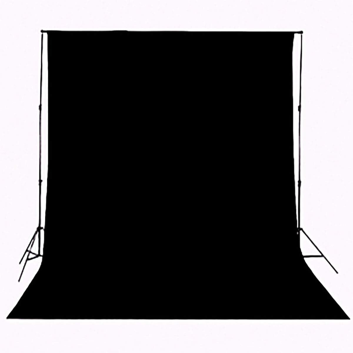Fondo De Fotografia Negro Solido Para Estudio De Video De 5X7 Pies Chromakey