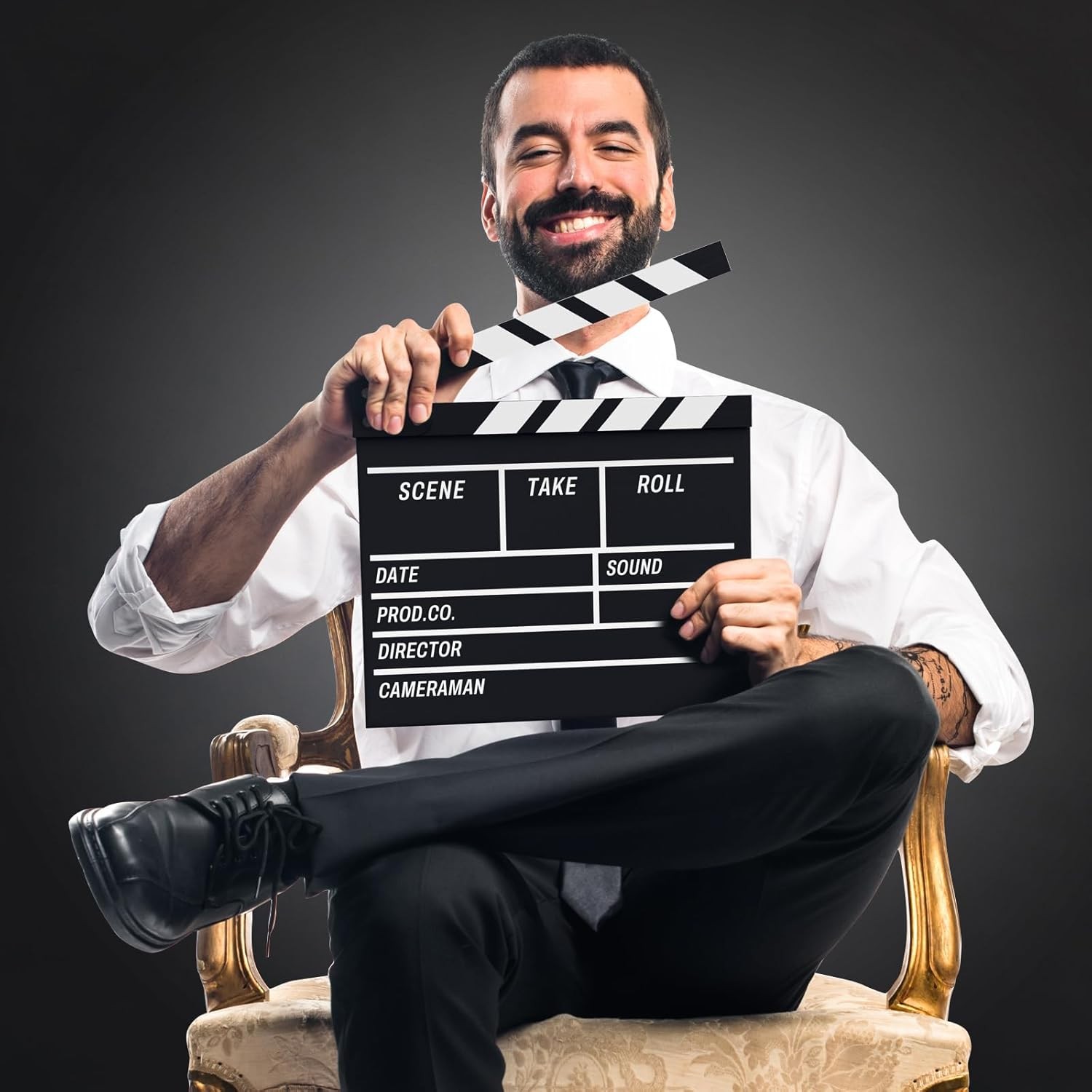 Movie Film Clapboard Hollywood Wooden-Clapper Board Directors Photography Studio