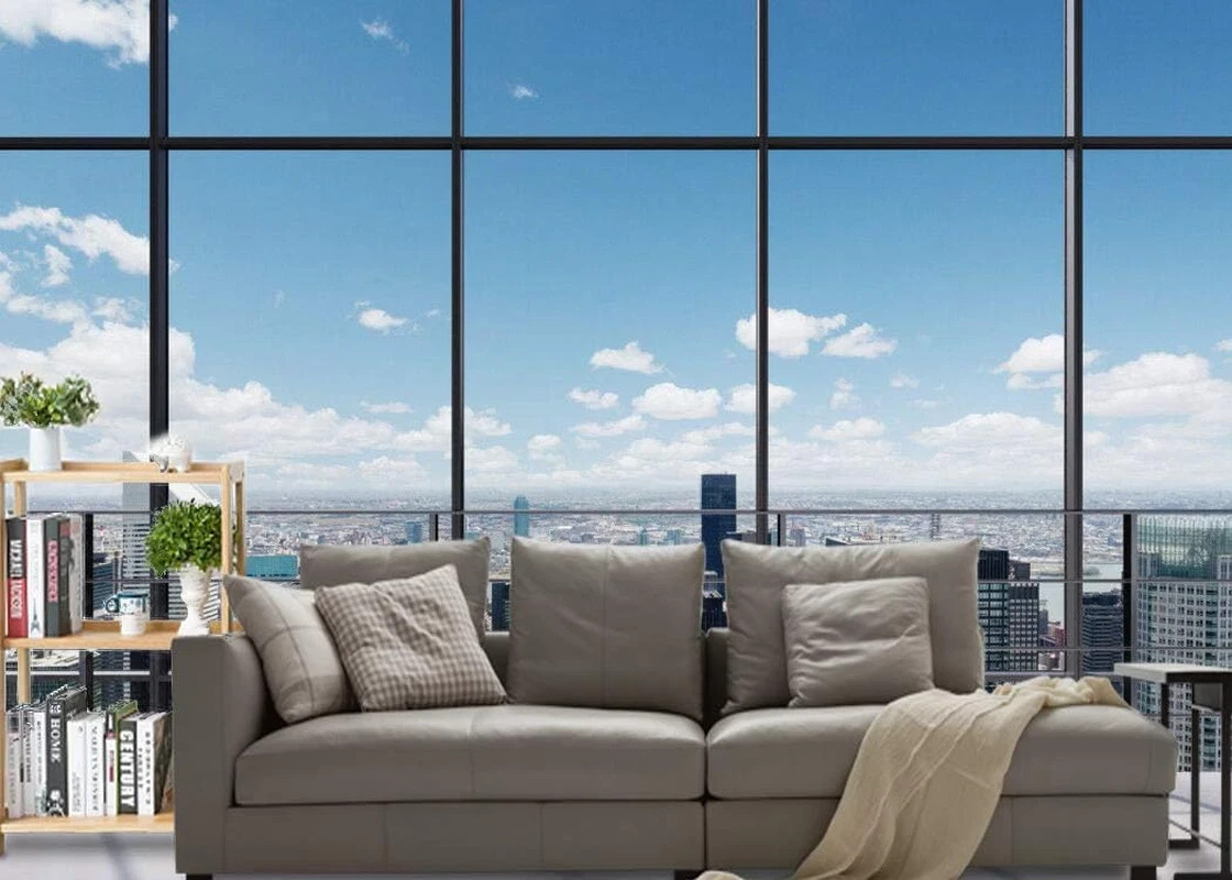 7X5Ft Office Room Backdrop City Vinyl Backdrops Business Street View Skys
