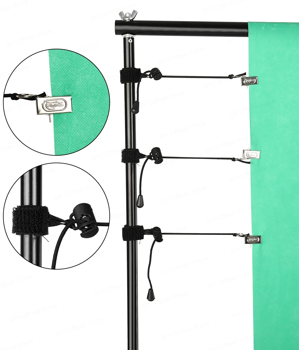 Background Stand Kit Support Frame System Backdrops Adjustable Stand for Photog