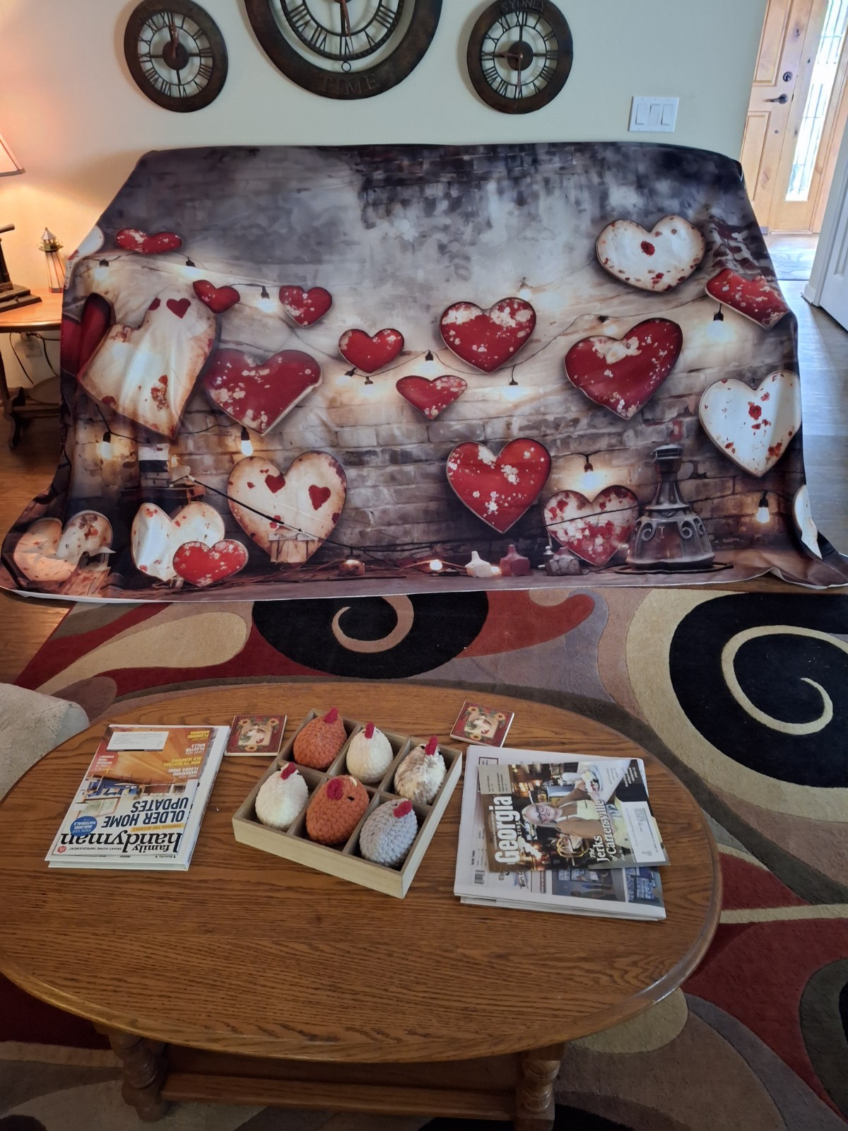 Kate Large backdrop Hearts 10 ft X 6.5 ft